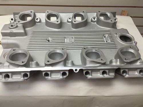 Blue thunder fe ford manifold for webers or hilborn tilted- with vacuum for efi