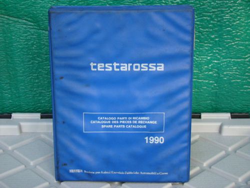 Ferrari testarossa spare parts catalogue 587/90 genuine workshop manual 1990