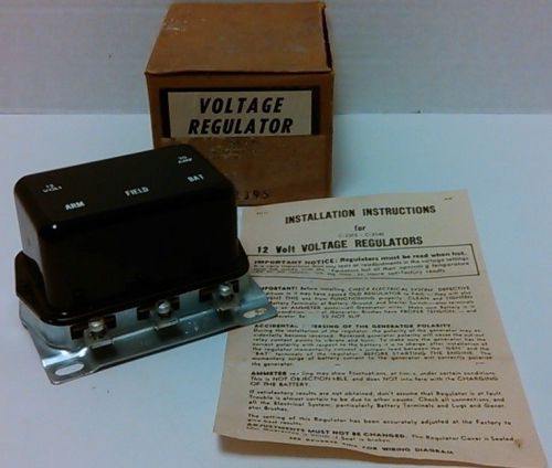Ford voltage regulator 12 volt c2395 1965 printed on bottom nos