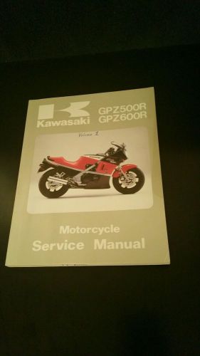 1985-89 oem kawasaki gpz 500r gpz 600r motorcycle service manual 99924-1066-01