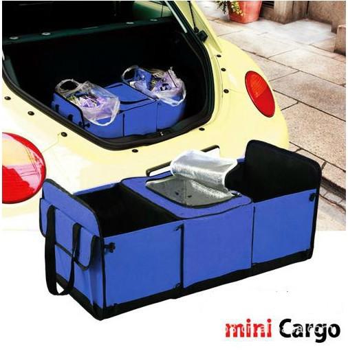 Blue portable collapsible freezer cooler trunk organizer big capacity quality