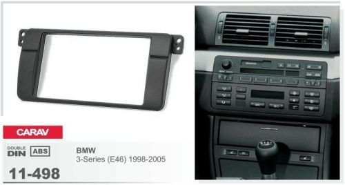 Carav 11-498 2din car radio dash kit face plate frame panel for bmw 3 e46
