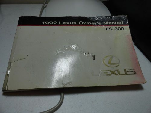 92 1992 lexus es300 owners manual, owner&#039;s guide book, es 300, free shipping