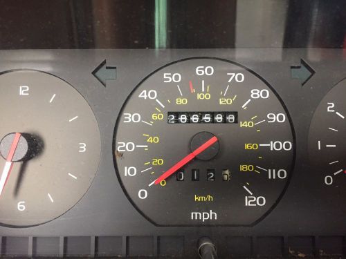 87-89 volvo 740 turbo wagon instrument cluster speedometer 1398336