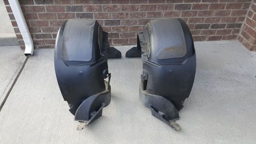 2005-2013 corvette c6 coupe: left &amp; right rear wheel well liners oem