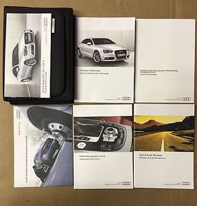 2013 audi a5 coupe | s5 coupe owner&#039;s manual with case