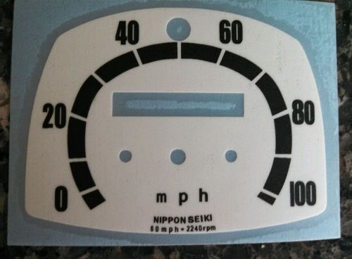 Honda dream 305  speedometer gauge cluster overlay decal nippon seiki face