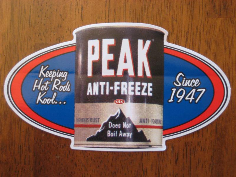 Peak anti- freeze racing decal 