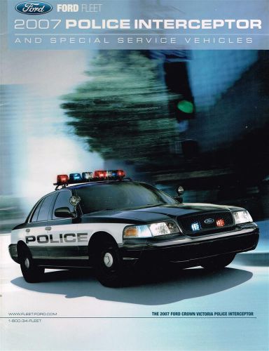 2007 ford police interceptor fleet brochure crown victoria special service