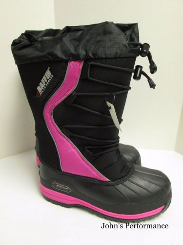 Baffin ladies black  pink hyper berry snowmobile icefield boots size 7 8 9 10