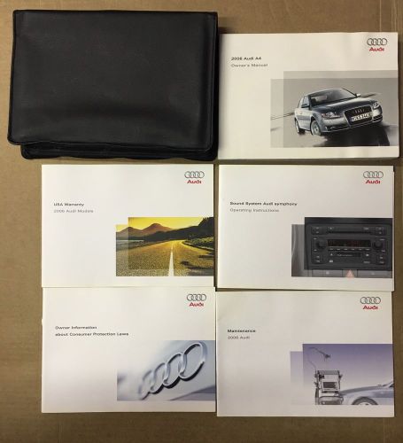 2006 audi a4 owner&#039;s manual with case