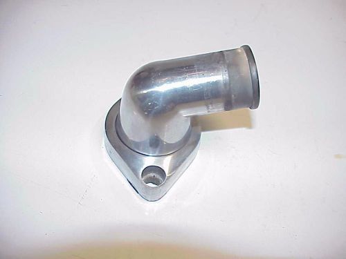 Billet polished aluminum 1-1/2&#034; water neck thermostat housing chev ford dodge j6