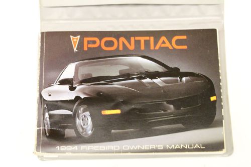 1994 pontiac firebird owners manual w/ leather case used oem