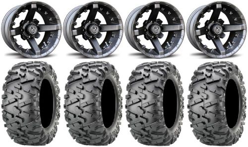 Fairway alloys battle wheels 12&#034; 23x10-12 bighorn 2.0 tires e-z-go &amp; club car