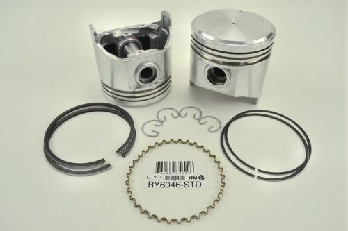 Engine piston kit itm ry6046-020 fits 75-80 toyota corona 2.2l-l4