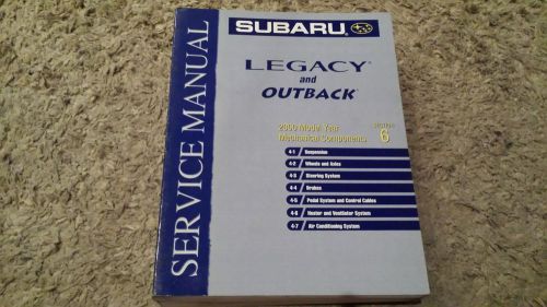 2000 subaru legacy &amp; outback mechanical components sec. 6 service manual