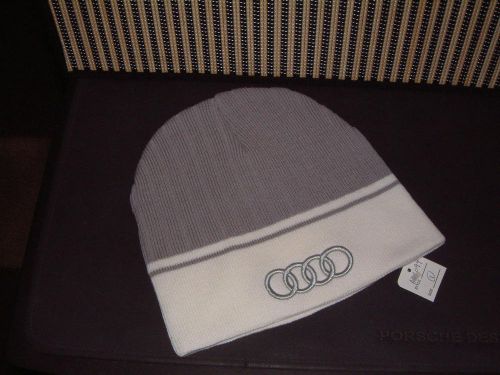 Audi collection &#039;12/&#039;13 new knit beanie hat with large audi rings logo!
