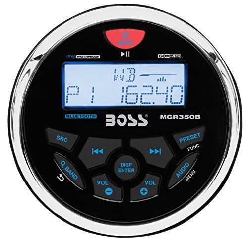 Boss audio mgr350b bluetooth in dash marine gauge digital media am/fm receiver