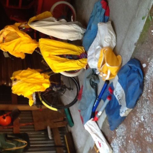 Sailboat sail bags...gear bags.....raingear..... 2 pumps