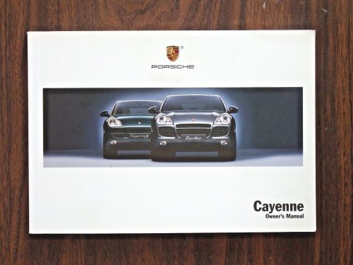 357pp factory original 20054 porsche cayenne owner&#039;s manual