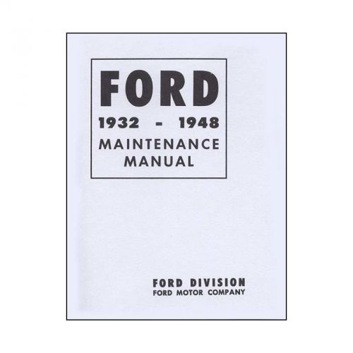 Ford maintenance manual - 64 pages