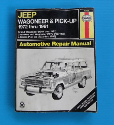 72-91 jeep wagoneer and pick up manual 50029
