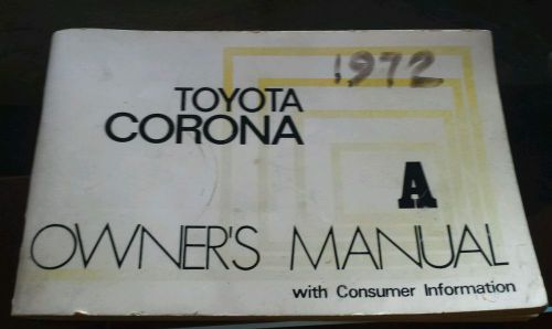 1970 toyota corona repair manual body clean well kept
