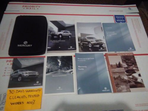2005 mercury mountaineer owners manual set &amp; mercury case fast free shipping!