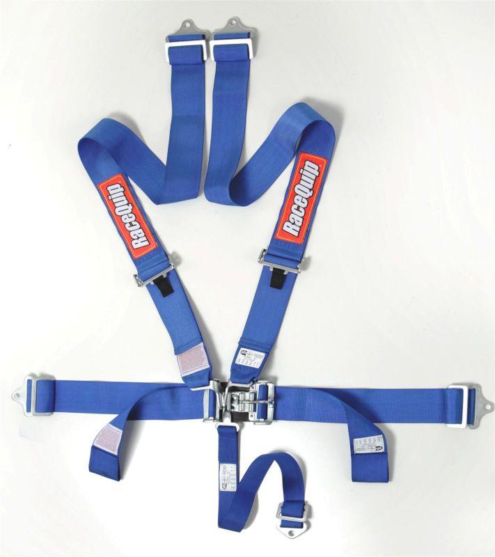 Racequip 711021 blue latch & link harness assemblies 5-point sfi 16.1 -