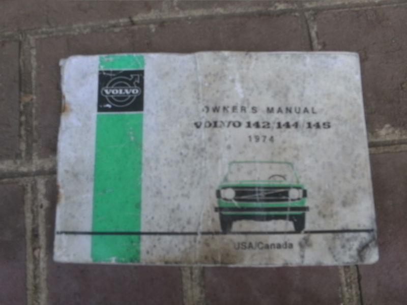 1974 volvo original owners manual 140, 142, 144, 145 