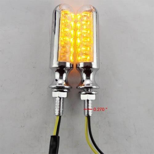 2pcs motorcycle 12 led turn signal indicators lights amber light universal new 