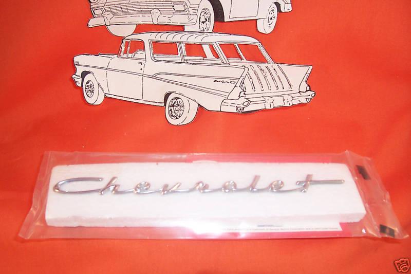 1957 chevy chrome dash script 150 210 sedan wagon hardtop convertible nomad new