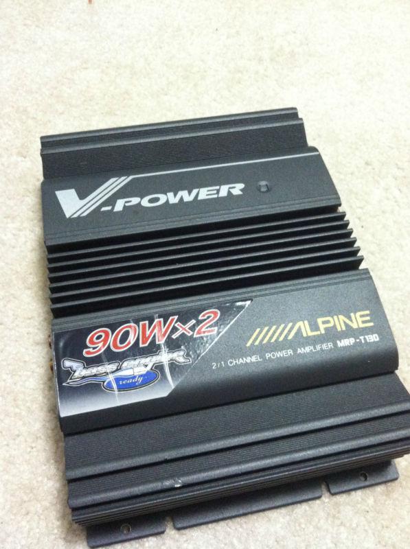 Alpine v-power 2/1 channel power amp mrp-t130