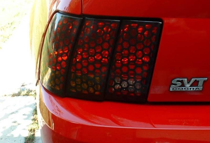 99-04 mustang honeycomb taillight  decals