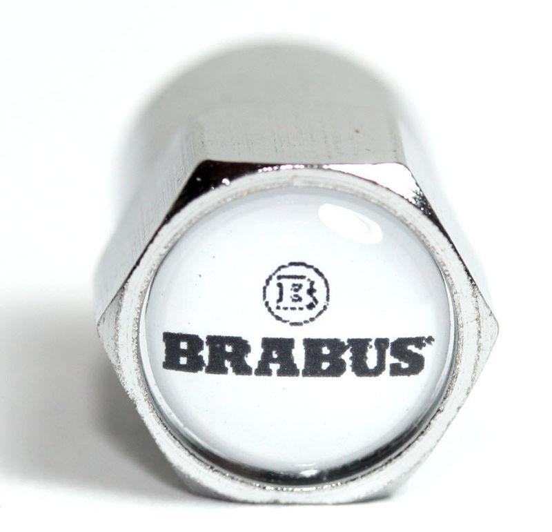 Brabus white tire valve caps mercedes benz amg smart e63 c63 s63 s65 cls cla 45 