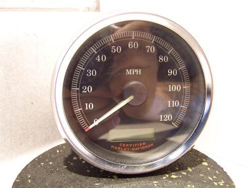 Used harley davidson black speedometer. 2004~10 touring/dyna low/xl p/n 67403-04