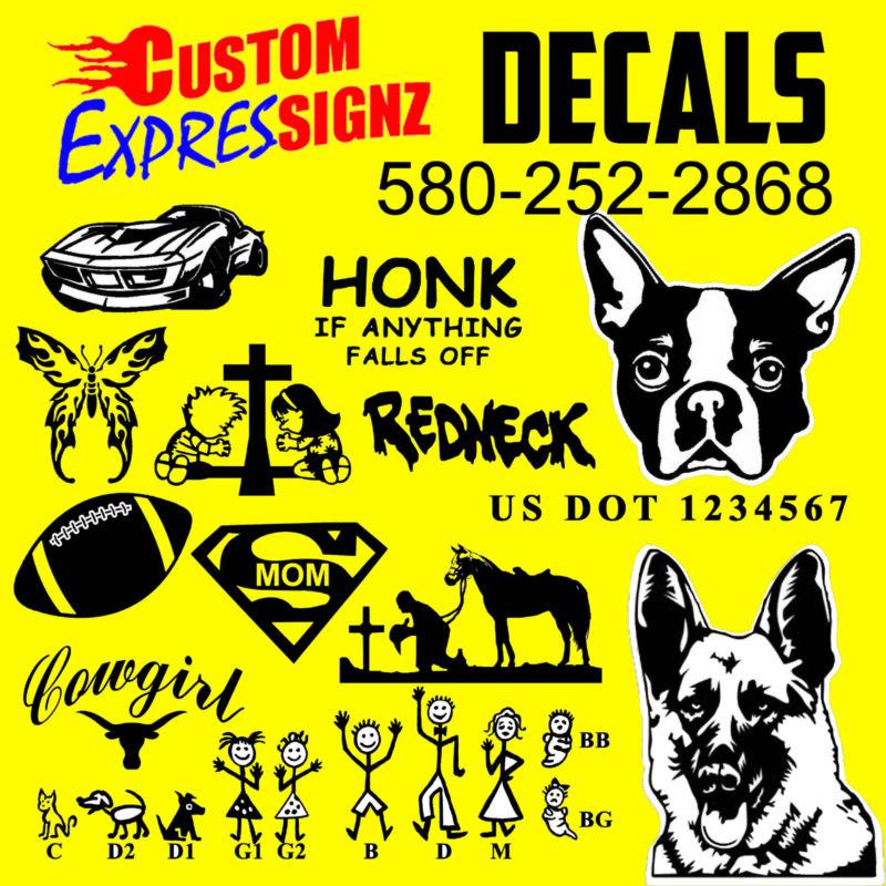 Custom decal window sticker decals self adhesive vinyl lettering bumper sticker