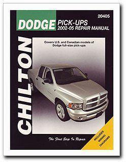 Chilton paper repair manual 2002 - 2005 dodge pick-ups