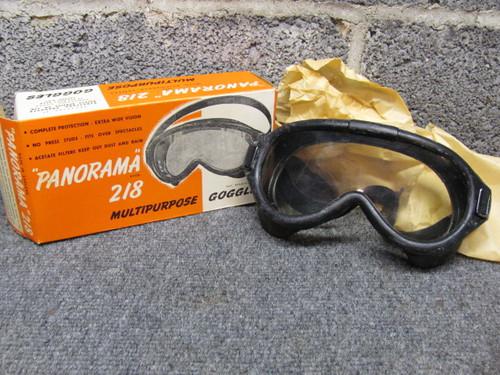 Vintage 1950s panorama 218 motorcycle goggles new/old stock