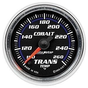 Autometer 2in. trans temp; 100-260 f fse; cobalt