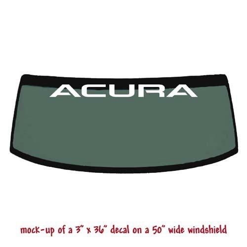 Purchase ACURA Windshield Banner Decal Sticker v1 in Williamstown