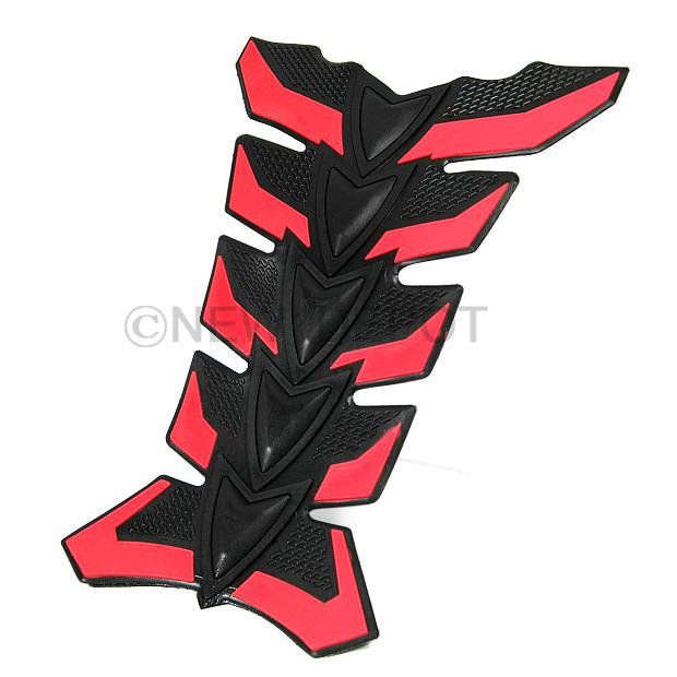 Black red motorcycle sport fuel gas protector rubber tank pad sticker for ducati