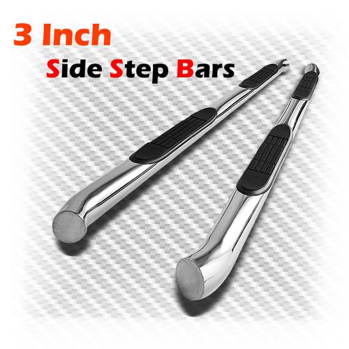 07-11 dodge nitro stainless steel 3" side step nerf bars running board pair