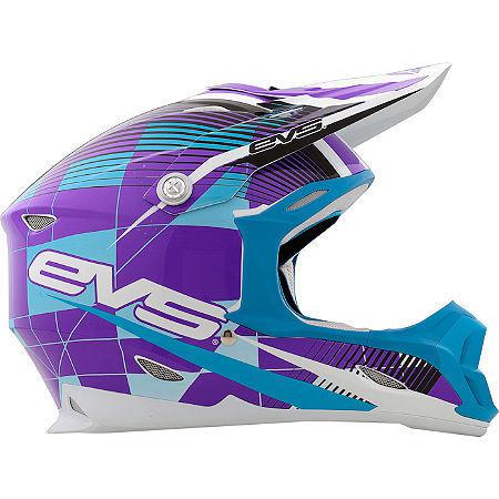  evs t7 helmet crossfade purple m 338-30153 medium vortext7 series 