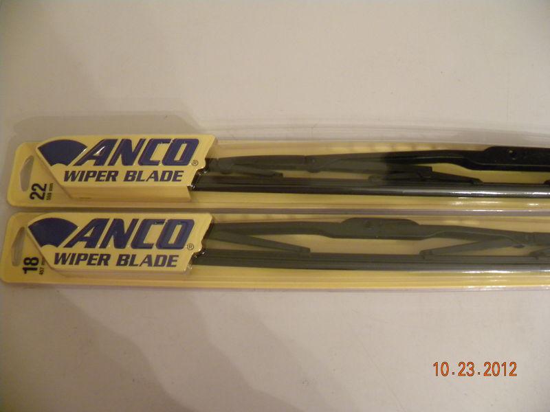 22 inch and 18 inch anco reliable performance wipers with kwik connect