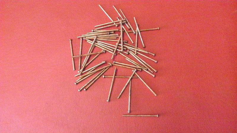19100 plated weld pins size 2.5mm (.098 in.) length 2". 500 pcs made usa