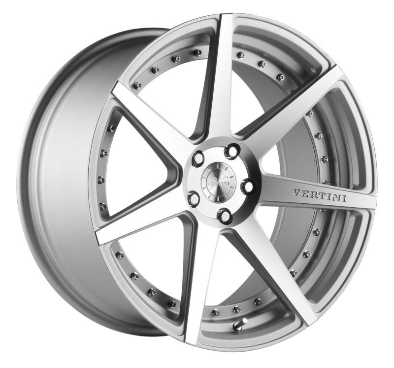 20" vertini dynasty wheels rims audi a5 s5 rs5 7 spoke silver with machined face