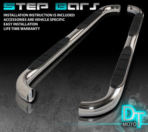 04-13 colorado canyon extended cab t-304 stainless steel 3" side step nerf bar