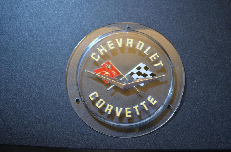 1958-1962 corvette hood and trunk emblem - nos #3796462