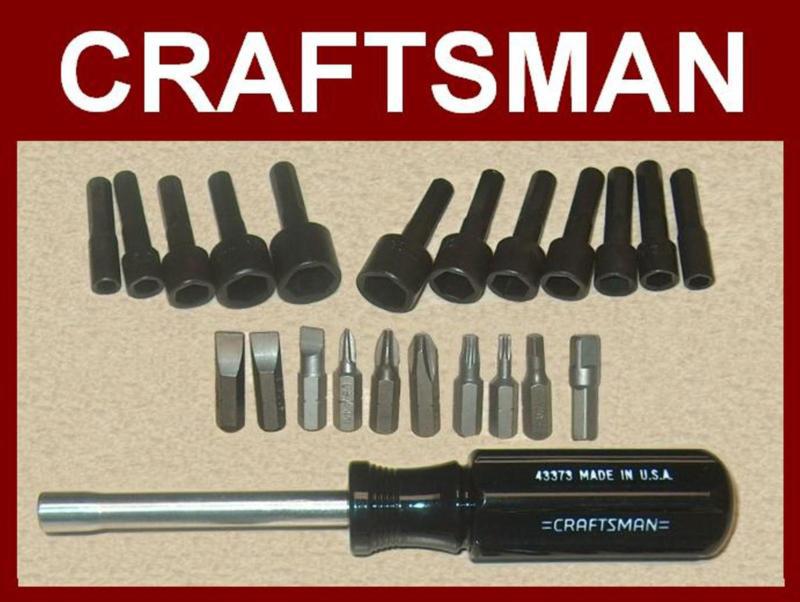 Craftsman 23/piece magnetic screwdriver nut driver & bit set!!!